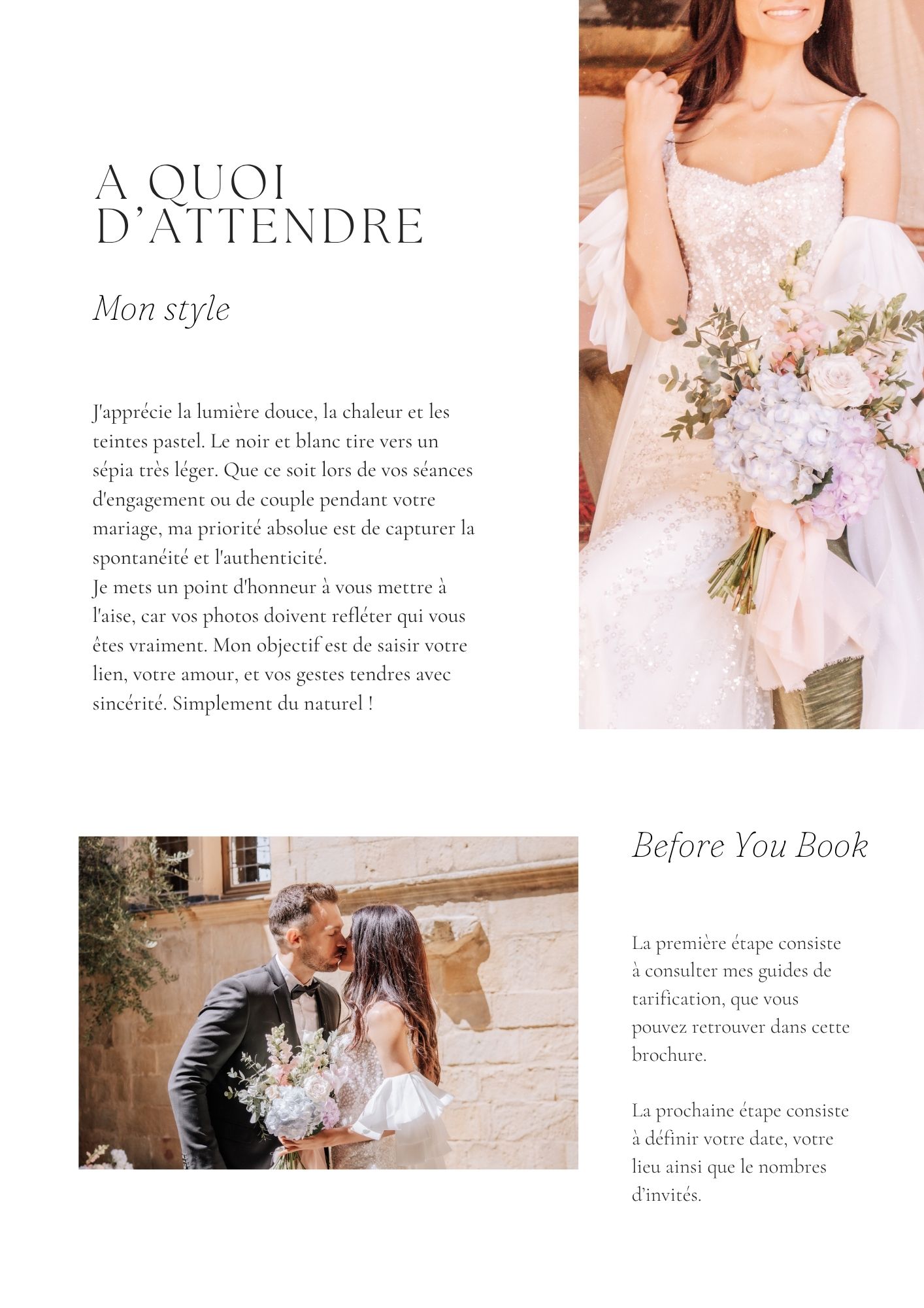 Page 3 de la brochure de mariage d'origine