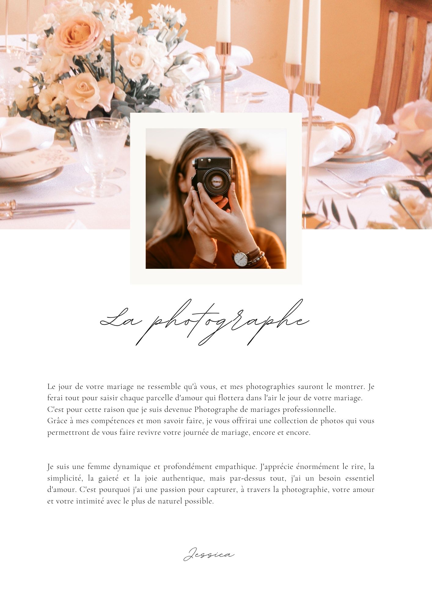 Page 2 de la brochure de mariage d'origine